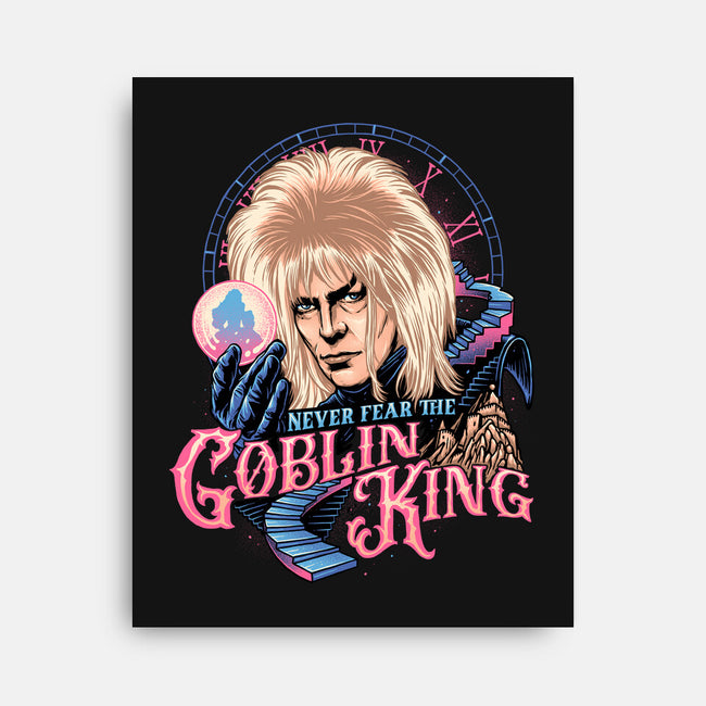 Never Fear The Goblin King-none stretched canvas-momma_gorilla