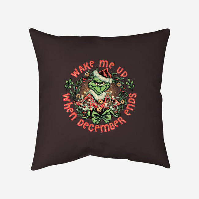 Wake Me Up When December Ends-none removable cover w insert throw pillow-momma_gorilla