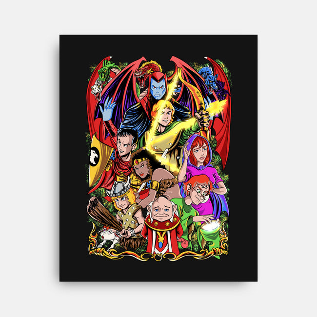 D&D-none stretched canvas-Nihon Bunka