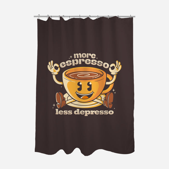 More Espresso-none polyester shower curtain-Douglasstencil
