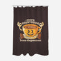 More Espresso-none polyester shower curtain-Douglasstencil