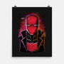 Red Hood Glitch-none matte poster-danielmorris1993