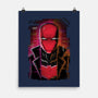 Red Hood Glitch-none matte poster-danielmorris1993