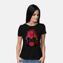 Red Hood Glitch-womens basic tee-danielmorris1993
