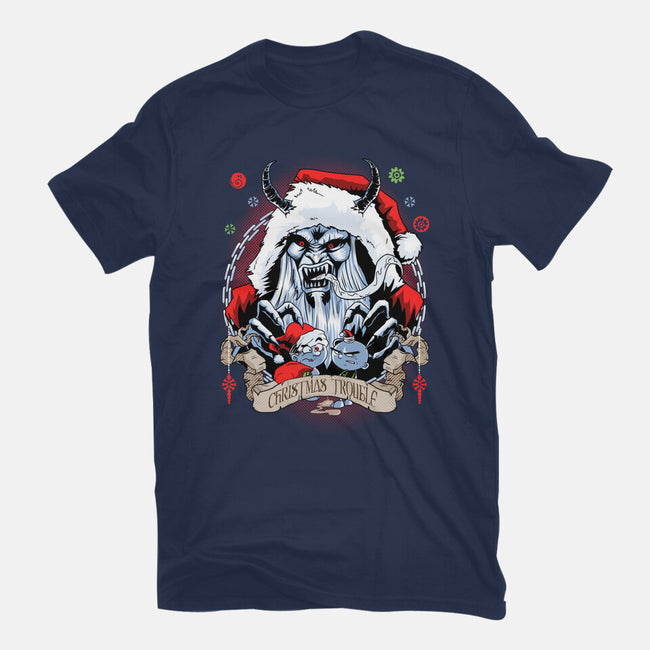 Christmas Trouble-mens basic tee-Diego Oliver