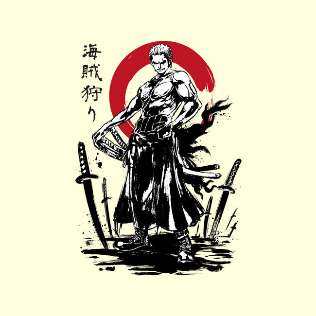 Pirate Hunter Swordsman Sumi-e-mens basic tee-DrMonekers