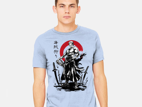 Pirate Hunter Swordsman Sumi-e