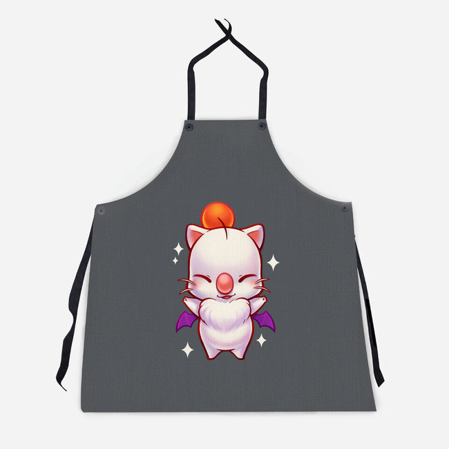 Cute Moogle Hug-unisex kitchen apron-BlancaVidal