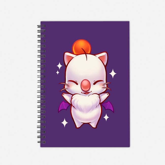 Cute Moogle Hug-none dot grid notebook-BlancaVidal