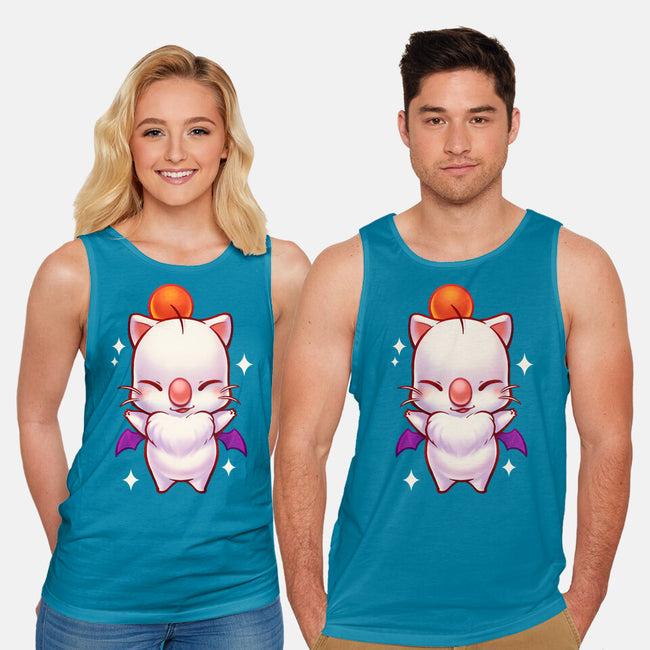 Cute Moogle Hug-unisex basic tank-BlancaVidal