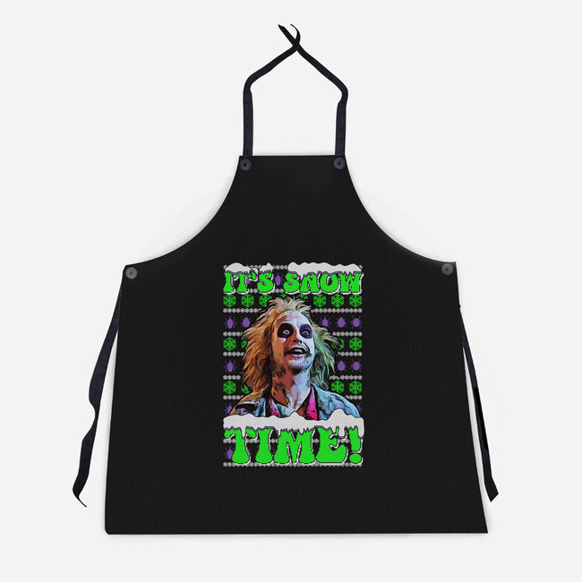 It's Snow Time-unisex kitchen apron-goodidearyan