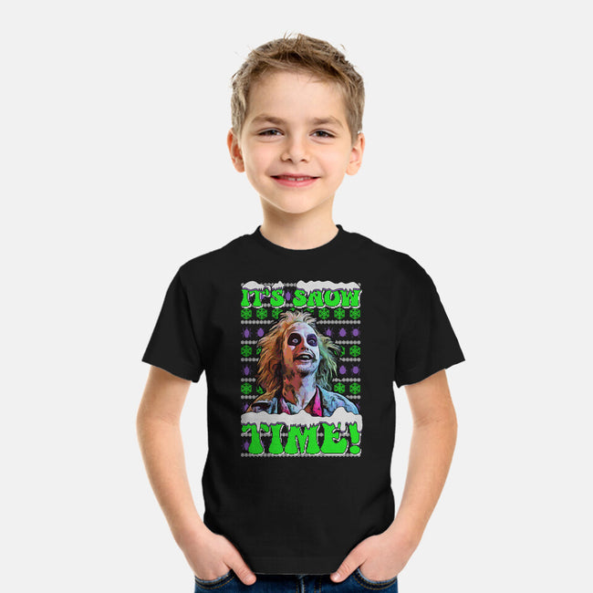 It's Snow Time-youth basic tee-goodidearyan