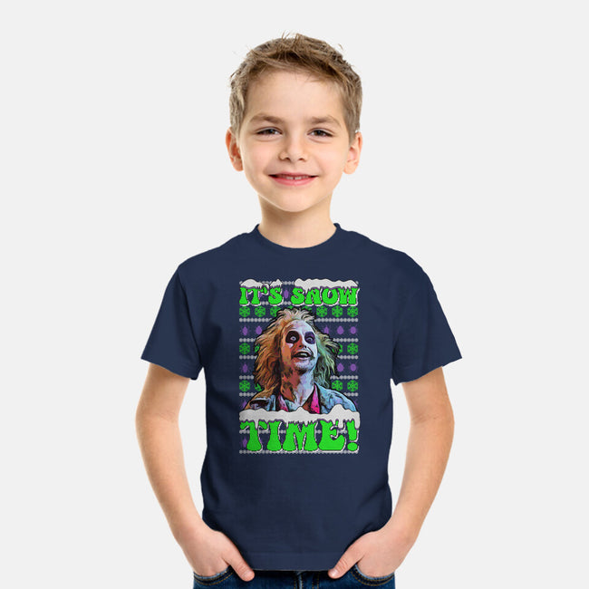 It's Snow Time-youth basic tee-goodidearyan