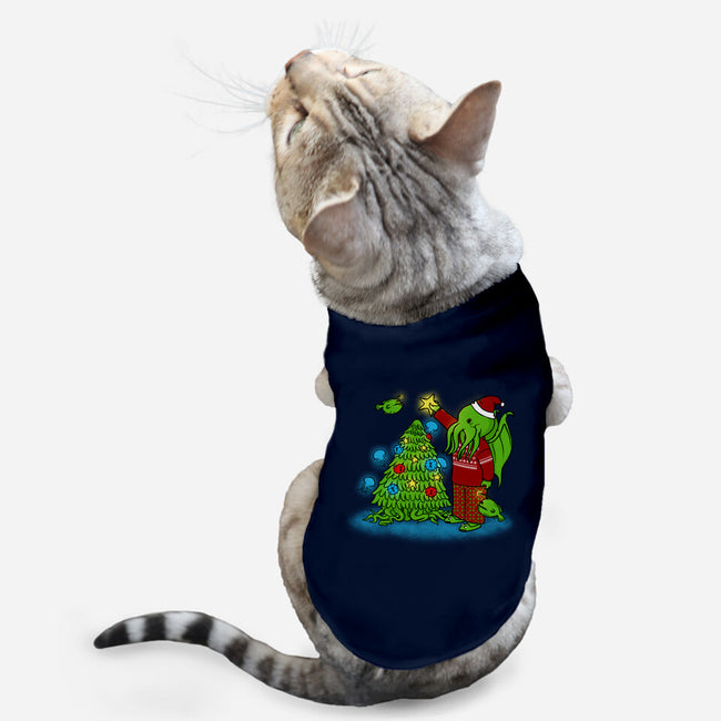 R'lyeh Christmas-cat basic pet tank-pigboom