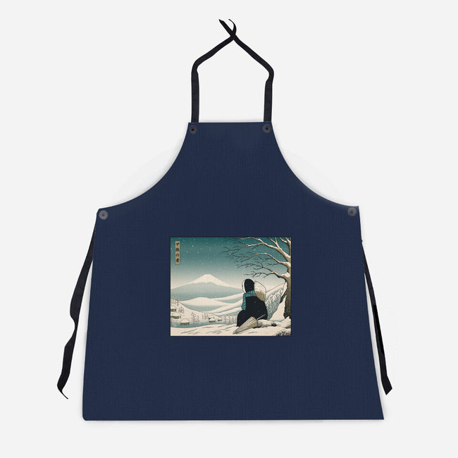 Traveler Tranquility-unisex kitchen apron-pigboom