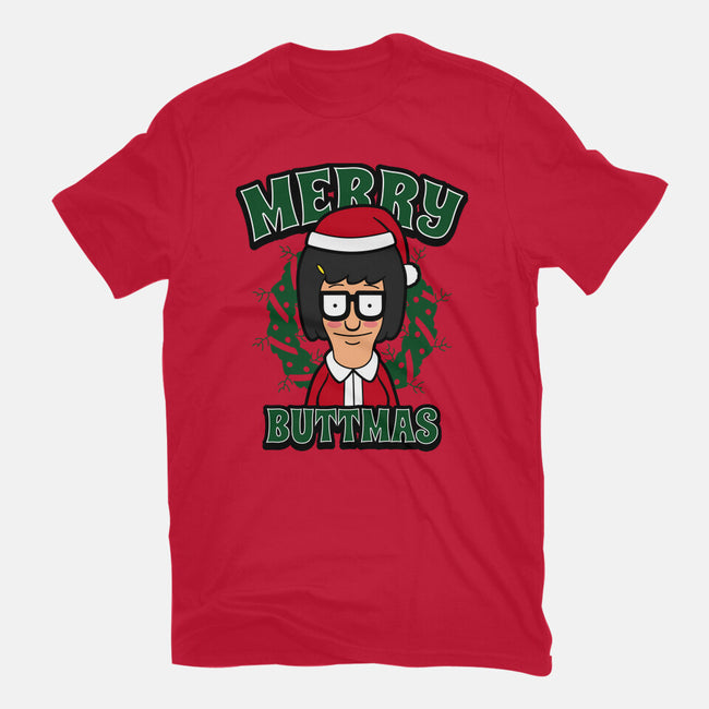 Merry Buttmas-mens basic tee-Boggs Nicolas