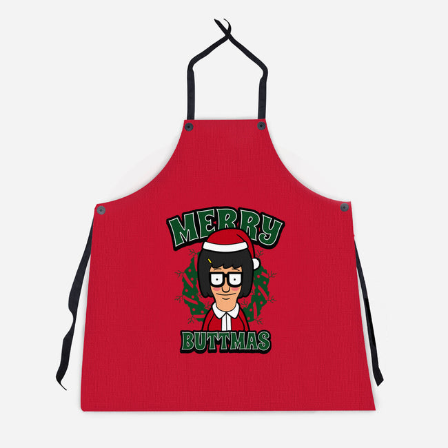 Merry Buttmas-unisex kitchen apron-Boggs Nicolas