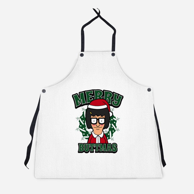 Merry Buttmas-unisex kitchen apron-Boggs Nicolas