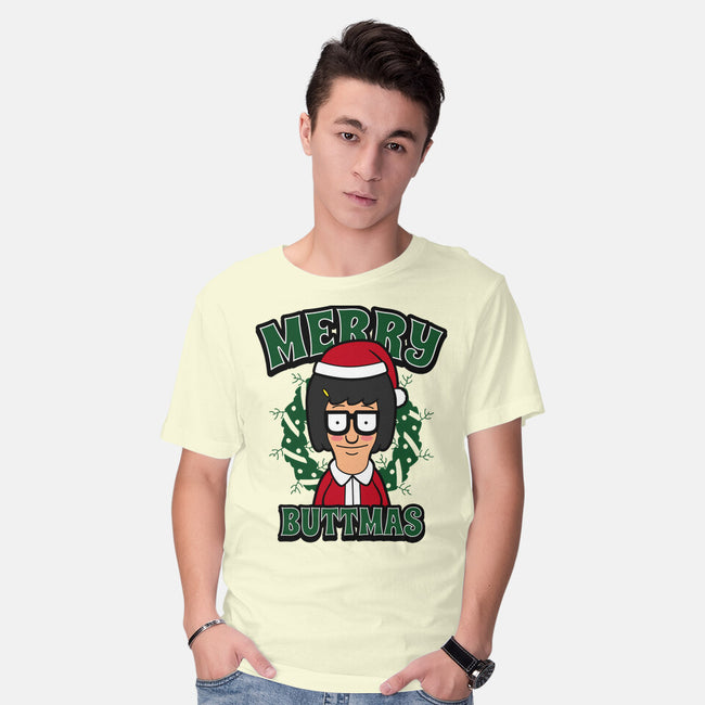 Merry Buttmas-mens basic tee-Boggs Nicolas