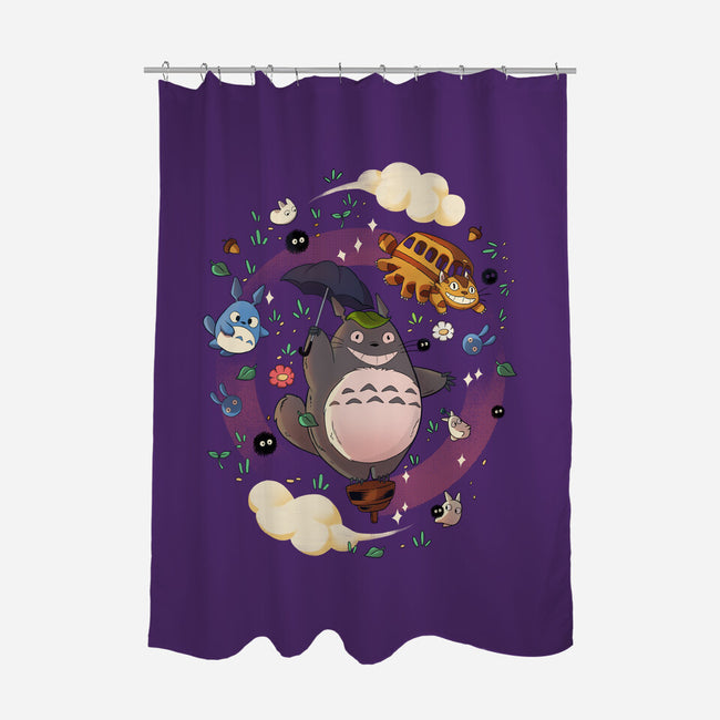 My Friend-none polyester shower curtain-jacnicolauart