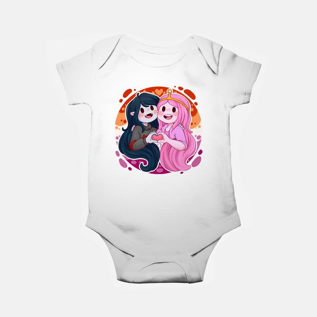Vampire And Princess-baby basic onesie-Zaia Bloom