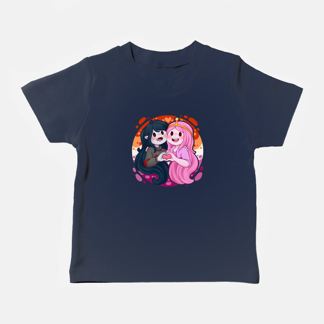 Vampire And Princess-baby basic tee-Zaia Bloom