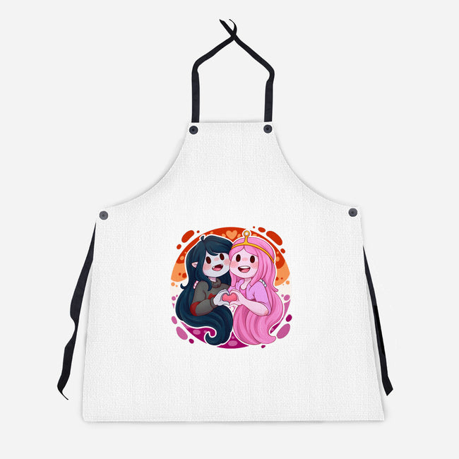 Vampire And Princess-unisex kitchen apron-Zaia Bloom