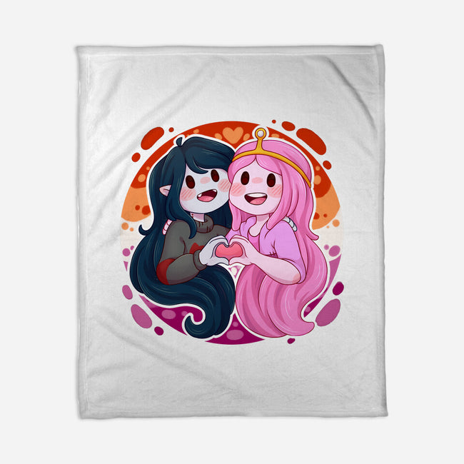 Vampire And Princess-none fleece blanket-Zaia Bloom