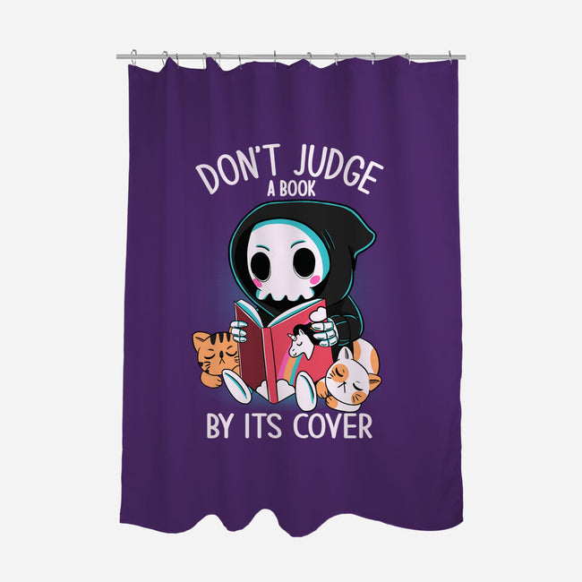Don't Judge-none polyester shower curtain-Conjura Geek
