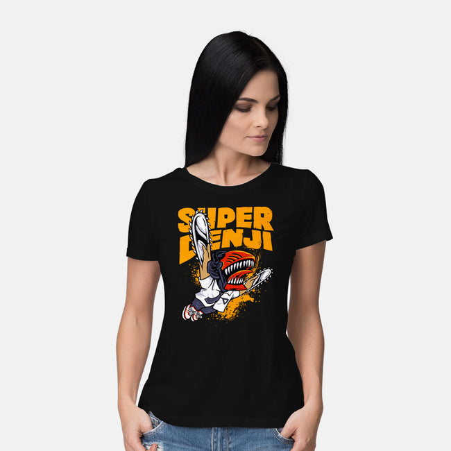 Flying Chainsawman-womens basic tee-spoilerinc