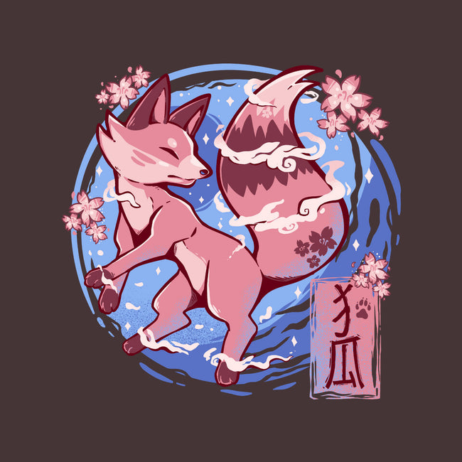 Sky Flower Fox-none glossy sticker-TechraNova