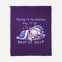 Purrfect Day For Sleep-none fleece blanket-TechraNova