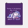 Purrfect Day For Sleep-none matte poster-TechraNova