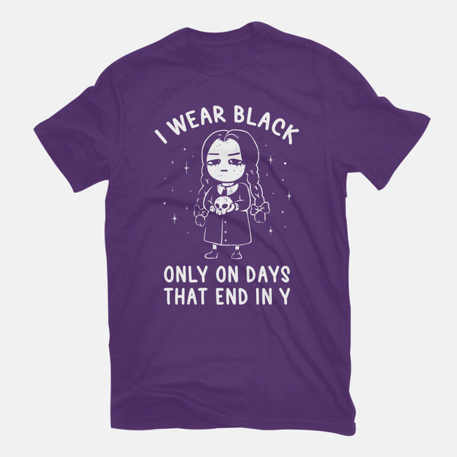 Only On Days That End In Y-womens basic tee-eduely