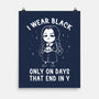 Only On Days That End In Y-none matte poster-eduely