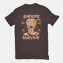 Endure And Survive-womens basic tee-Zaia Bloom