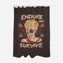Endure And Survive-none polyester shower curtain-Zaia Bloom