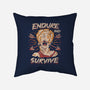 Endure And Survive-none removable cover w insert throw pillow-Zaia Bloom