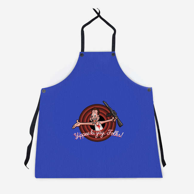 Yippee Ki Yay-unisex kitchen apron-jasesa