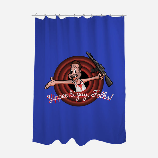 Yippee Ki Yay-none polyester shower curtain-jasesa