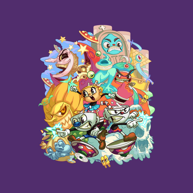 Cuphead Party-none stretched canvas-Ca Mask