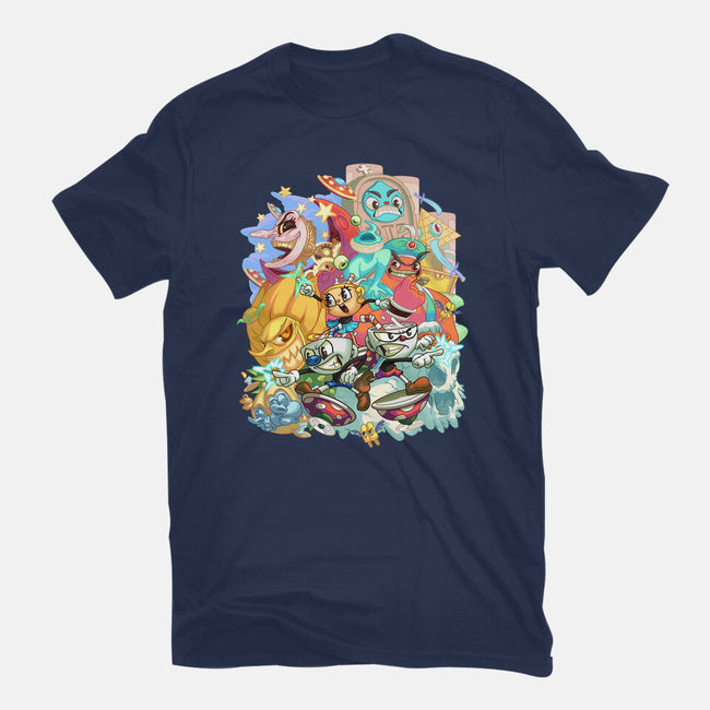 Cuphead Party-mens premium tee-Ca Mask