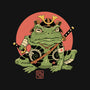 Tattooed Samurai Toad-none fleece blanket-vp021