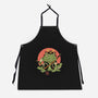 Tattooed Samurai Toad-unisex kitchen apron-vp021