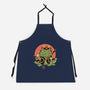 Tattooed Samurai Toad-unisex kitchen apron-vp021