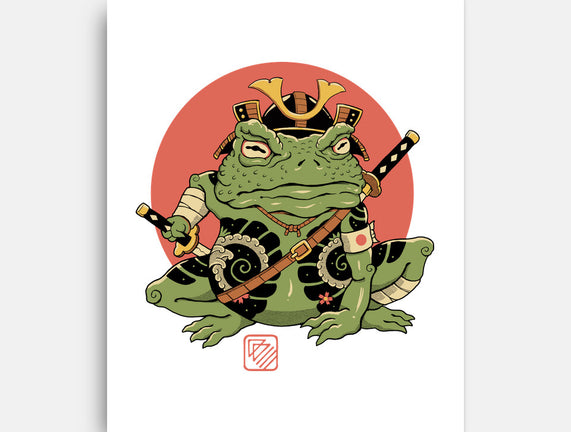 Tattooed Samurai Toad
