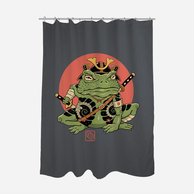 Tattooed Samurai Toad-none polyester shower curtain-vp021
