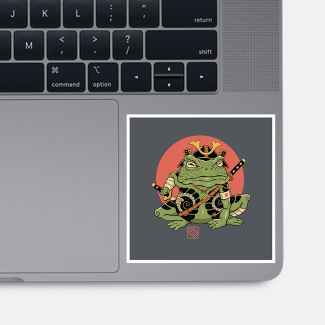 Tattooed Samurai Toad-none glossy sticker-vp021