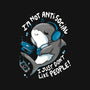I Just Don't Like People-none basic tote bag-Vallina84