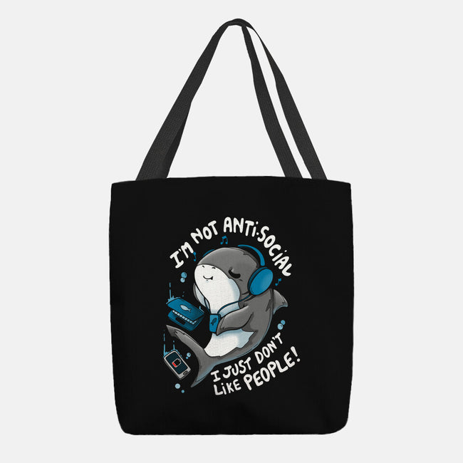 I Just Don't Like People-none basic tote bag-Vallina84